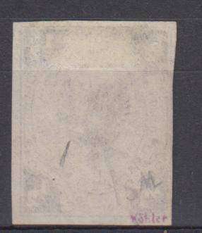 GERMAN STATES- LUBECK R52 500.00     1859  RARE, RARE MICHEL 1 vfu SIGNED !!! w/marked-genuine !!