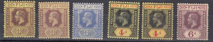 FIJI- KGV very fine mint lot h.r.