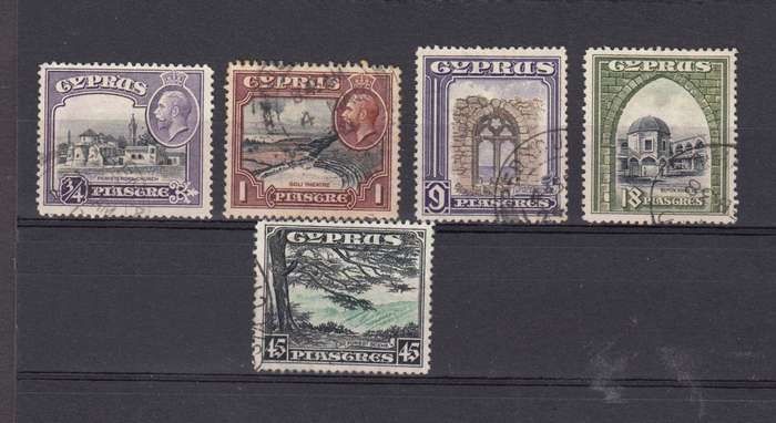 CYPRUS-SCARCE KGV vfu lot R3650.00 CYPRIAN stamps found used are in most cases BETTER than mint
