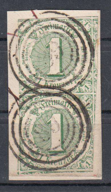 THURN & TAXIS-R810.00+    SG 60 PAIR  superb used on piece !!