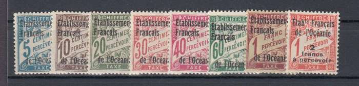FRENCH OCEANIC SETT.    1942 Postage dues set superb umm/mint-light h.r.