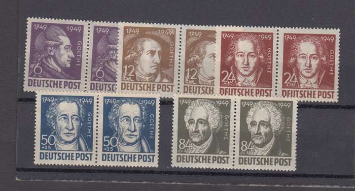 GERMAN ZONES SET SUPERB UMM PAIRS   R930.00