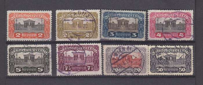 AUSTRIA-lovely vfu lot. 20K is a perfin
