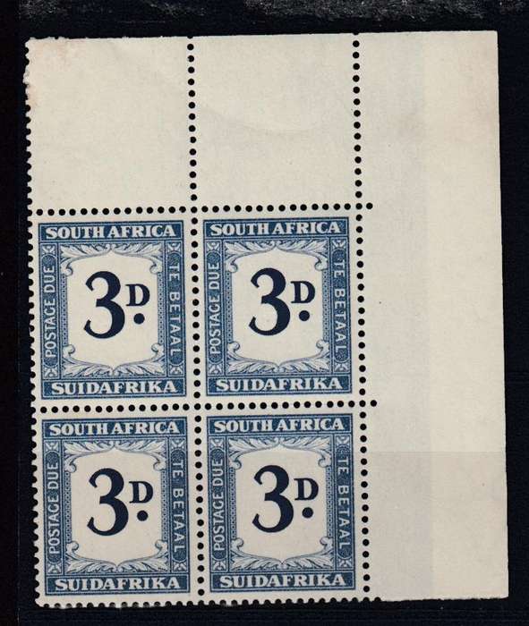 UNION-POSTAGE DUE BLOCK 3d SUPERB UMM   R1200.00+