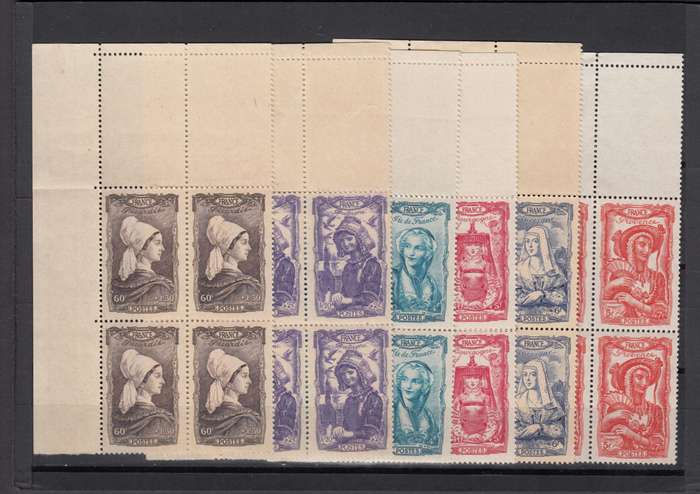 FRANCE-1943 SET AS SUPERB UMM BLOCKS   R1580.00+