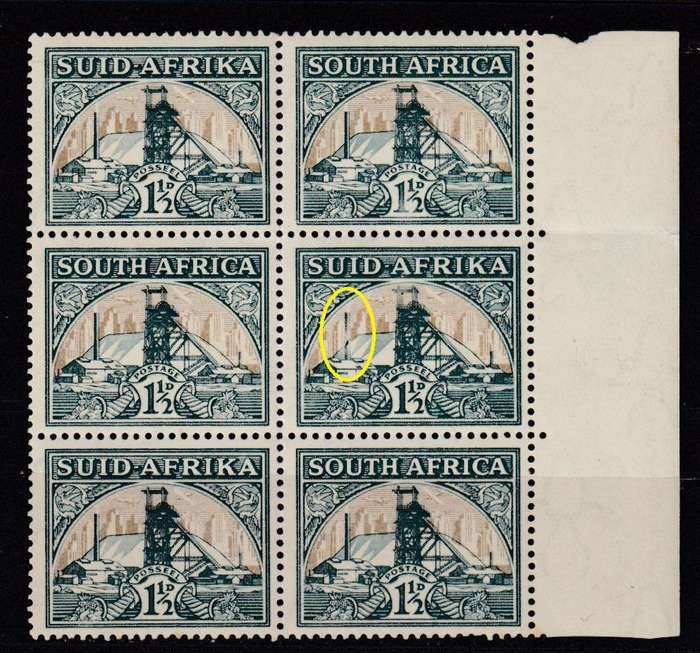 UNION-1.5d PROVING BLOCK " BROKEN CHIMNEY " VFM-H.R TOP PAIR