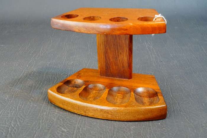 Wooden Smoking Pipe Stand  **Great Condition**