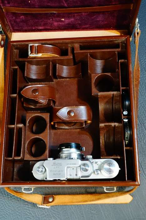 Leica Leitz Camera System Combination Leather Case **Great Condition**