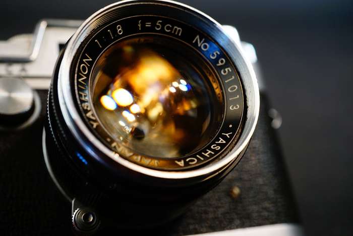 Yashica YF Nicca 35mm Rangefinder Film Camera with Yashinon 5cm F1.8 Lens **Great Condition**