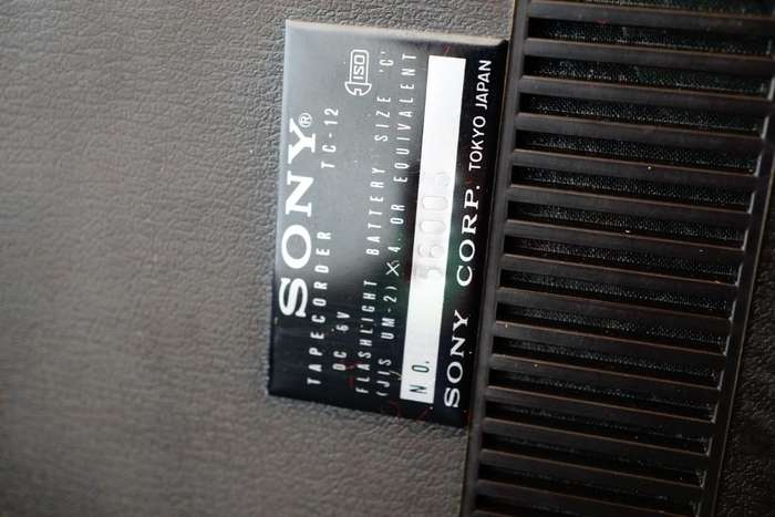 Vintage Sony TC-12 Tapecorder Cassette Corder Tokyo Japan in Micro Case **Excellent Condition**