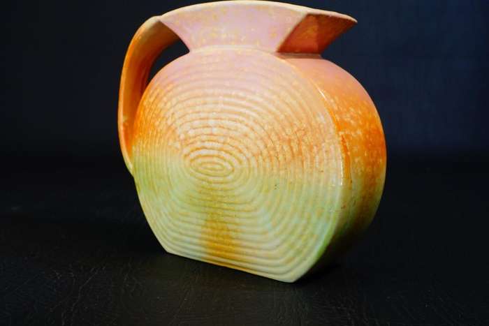 Sylvac 1175 Vase, Art Deco Pilgrim Shape Jug with Vibrant Colours C1930's **Great Condition**