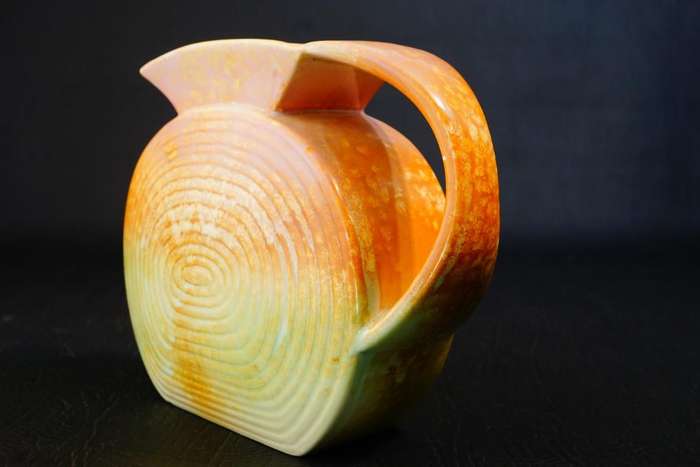 Sylvac 1175 Vase, Art Deco Pilgrim Shape Jug with Vibrant Colours C1930's **Great Condition**