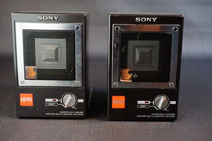 Sony APM-007AV Amplifier Powered Shielded Speakers **Great Condition**