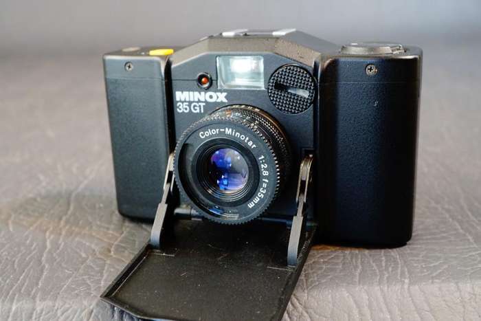 Minox 35 GT Film Camera with Minotar 35mm f2.8 Lens and Original Display Case **Great Condition**