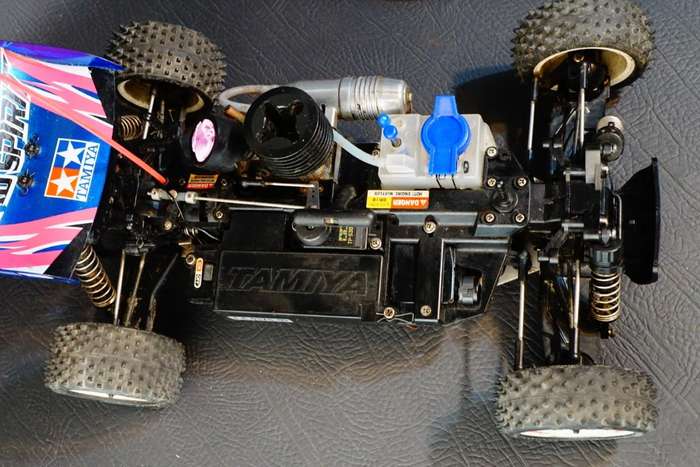 Tamiya Mad Spirit (43529) 1/10 4WD Nitro RC Racing Buggy **Great Condition**