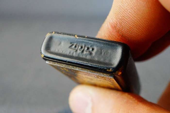 Zippo Slim Lighter Brass with Black Paint Lladro Flamenco Dancers **Good Condition**