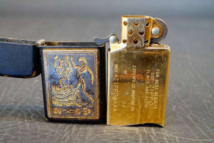 Zippo Slim Lighter Brass with Black Paint Lladro Flamenco Dancers **Good Condition**