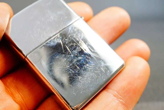 Zippo Stainless Steel with Chrome Finish  **Good Condition**