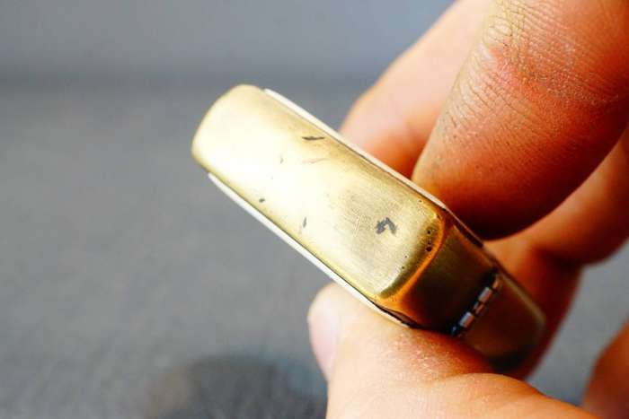 Vintage Zippo Brass with Enamel Finish  **Good Condition**