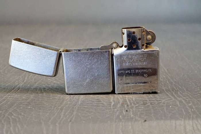 Zippo Stainless Steel with Sandblasted Finish  **Great Condition**