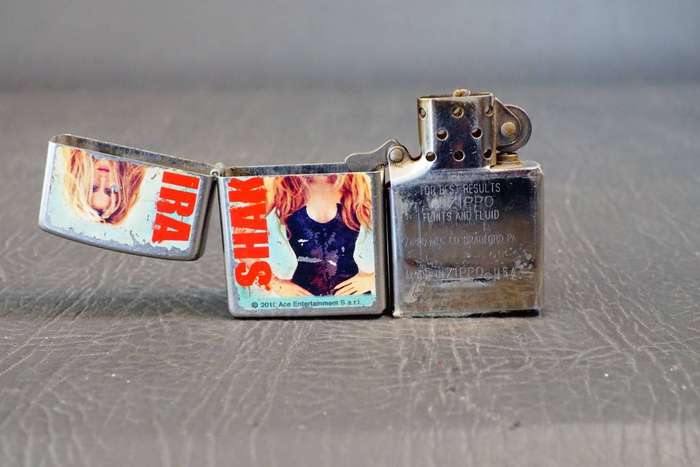 Shakira Zippo Stainless Steel with Sandblasted Finish  **Great Condition**
