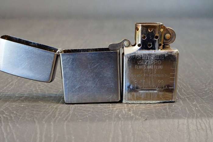 Zippo Stainless Steel with Brushed Finish  **Great Condition**
