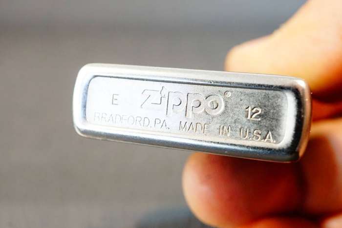 Blue Bulls Zippo Stainless Steel with Sandblasted Finish  **Excellent Condition**