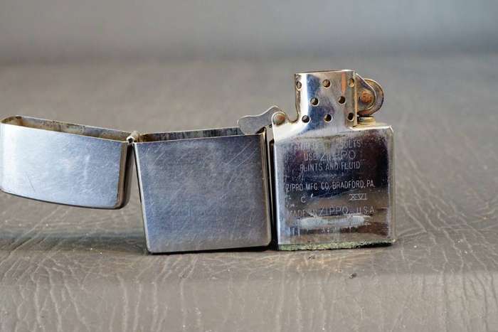 Zippo Stainless Steel with Sandblasted Finish  **Great Condition**