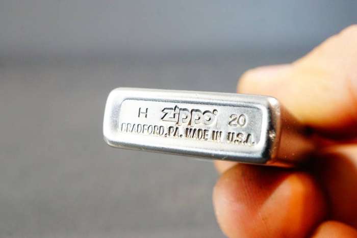 Zippo Slim Stainless Steel with Sandblasted Finish **Excellent Condition**