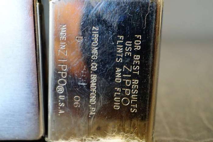 Zippo Slim Stainless Steel with Brushed Finish **Good Condition**