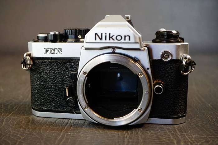 Nikon FM2 FM2N Silver 35mm SLR Film Camera Body **Great Condition**