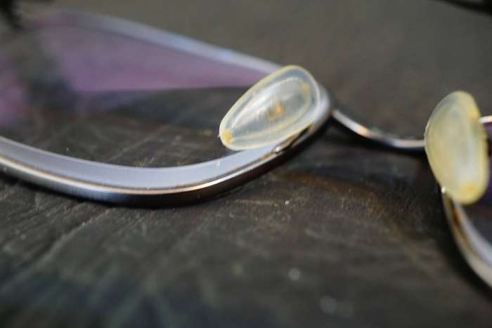 Oakley Wingfold Satin Brushed Chrome OX5100-0352 52-16-139 Optical Eyeglasses **Good Condition**