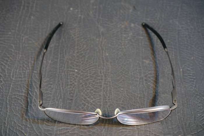 Oakley Wingfold Satin Brushed Chrome OX5100-0352 52-16-139 Optical Eyeglasses **Good Condition**