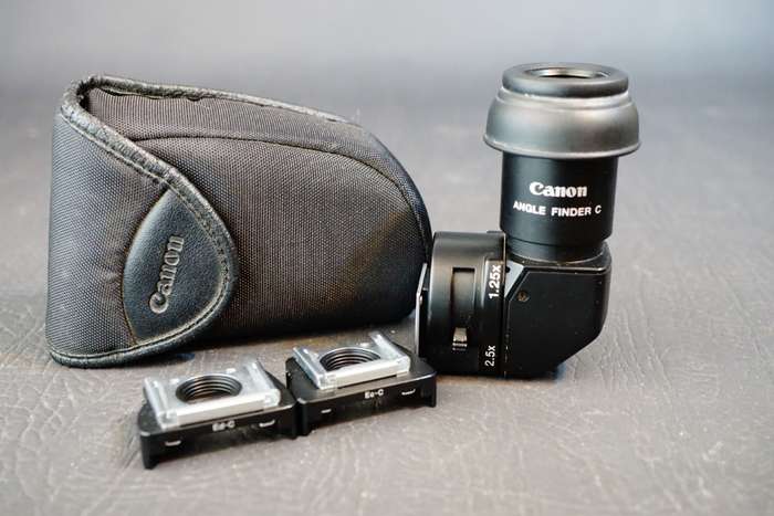 Canon Angle Finder C with Ec-C, Ed-C Adapters and Case