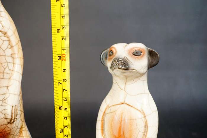 Porcupine Ceramic Meerkat Pair