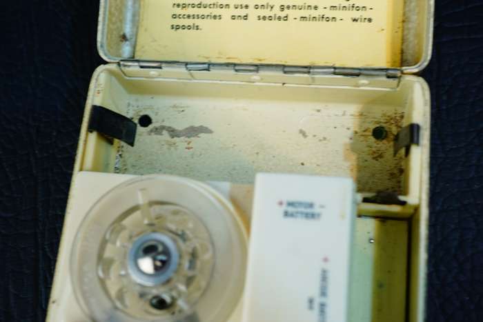 Protona Minifon P-55 L/S Miniature Wire Recorder  **Untested Condition**