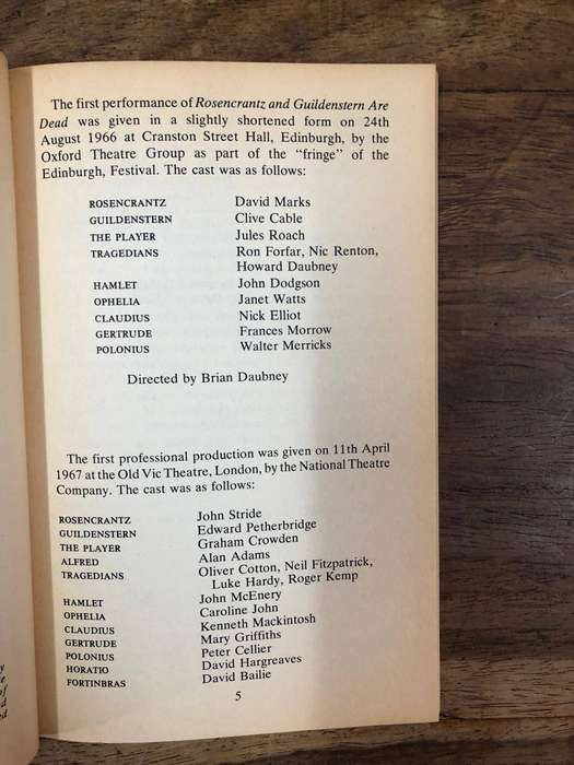 Rosencrantz and Guildenstern are Dead - Tom Stoppard (Paperback)