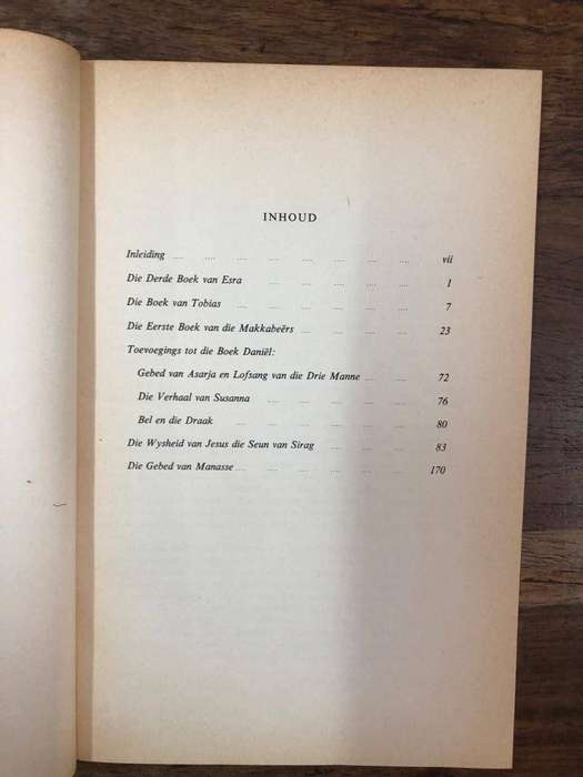 Ou-Testamentiese Apokriewe - Vertaal PA Verhoef (Paperback)