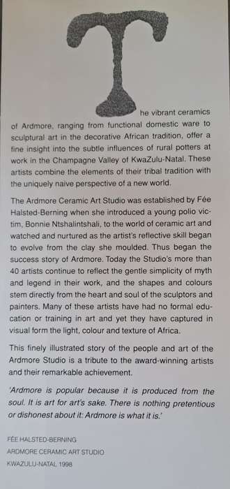 Ardmore (An African discovery) - Gillian Scott  :Hard cover with DJ
