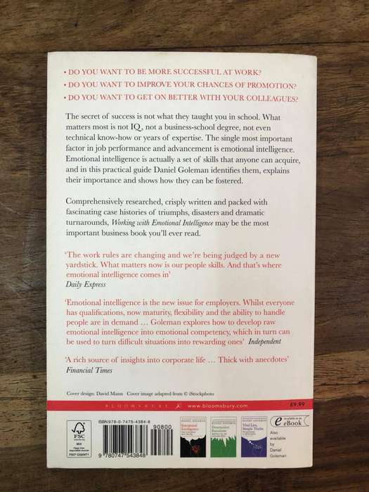 Working with Emotional Intelligence - Daniel Goleman (Paperback)