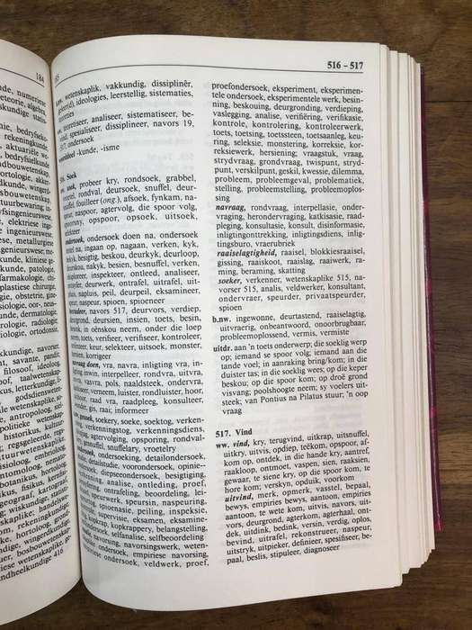 Groot Tesourus van Afrikaans - LG De Stadler (Hardcover book with dj)