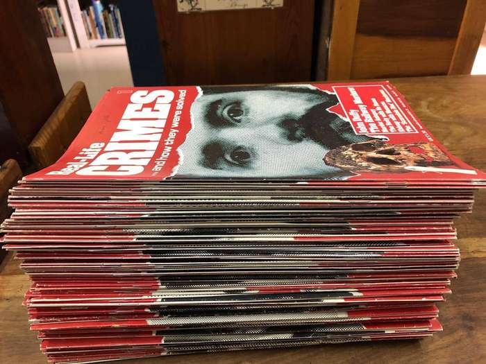 (Set of 98) Real-Life Crimes and how they were solved (Paperback magazines)