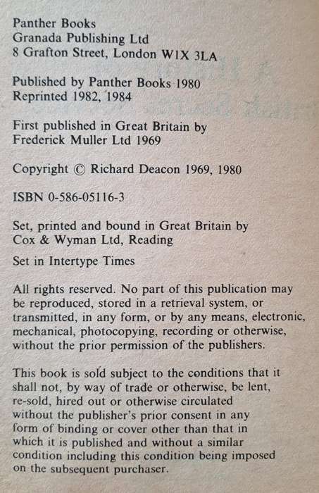 A History of British Secret Service - Richard Deacon (paperback)