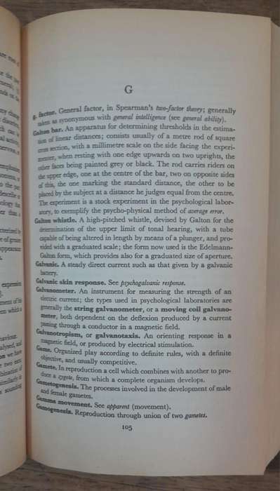 A Dictionary of Psychology - James Drever (Paperback book with no dj)
