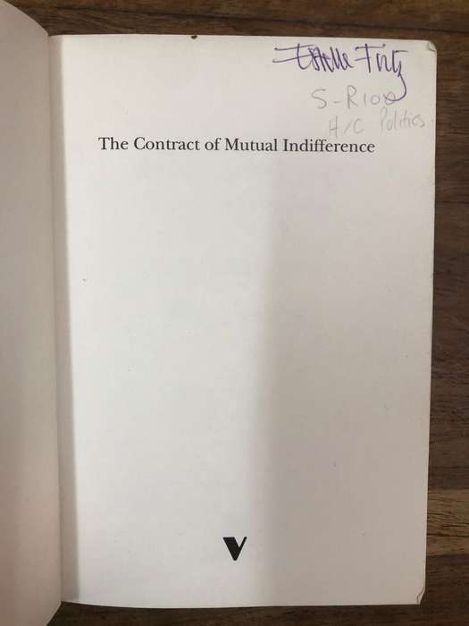The Contract of Mutual Indifference - Norman Geras (Paperback)
