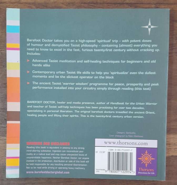 Return of the Urban Warrior Barefoot Doctor - Thorsons (Paperback book with no dj)
