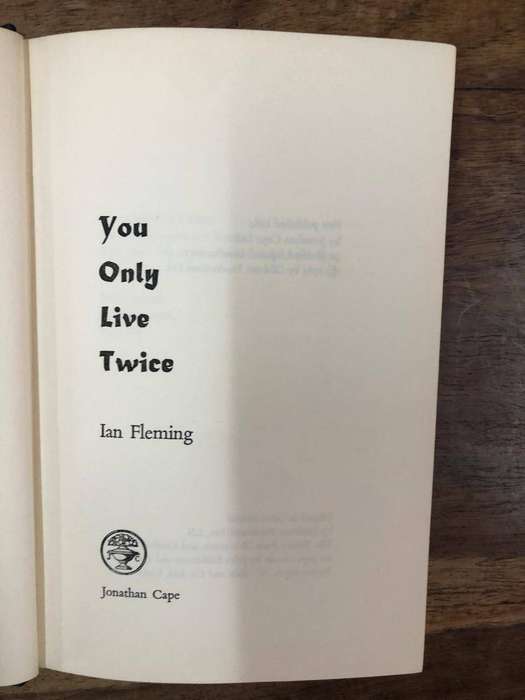 You Only Live Twice - Ian Fleming (Hardcover with no dj) First Edition