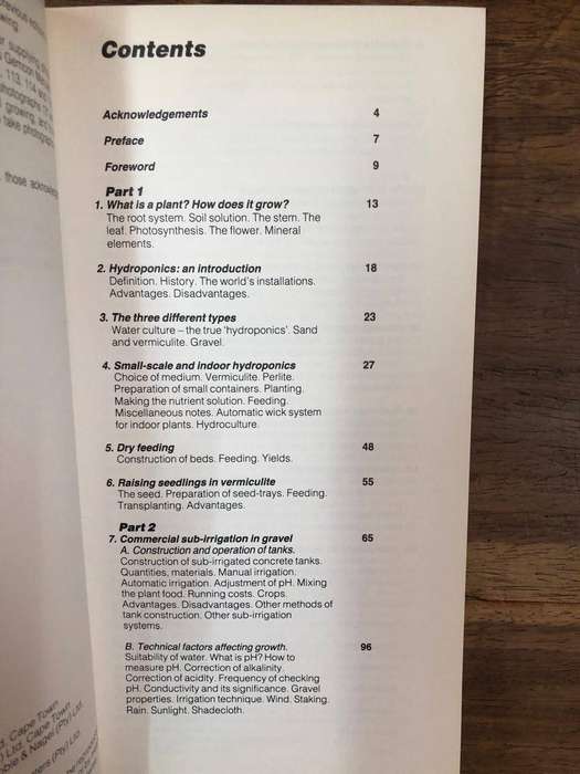 Hydroponics - Dudley Harris (Hardcover with no dj)