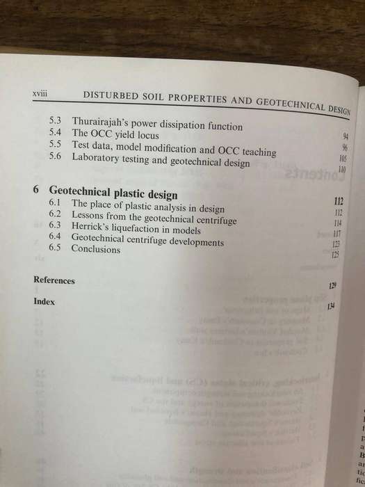 Disturbed Soil Properties and Geotechnical Design - Andrew Schofield (Hardcover with no dj)