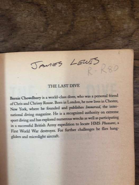 The Last Dive - Bernie Chowdhury (Paperback